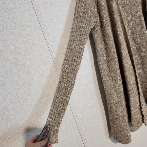 Free People Open Front Long Cardigan Wool Blend Small - Picture 2 of 8